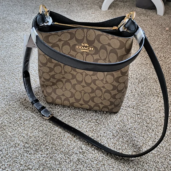 Coach Brown and Black Women's Bag - Picture 1 of 6